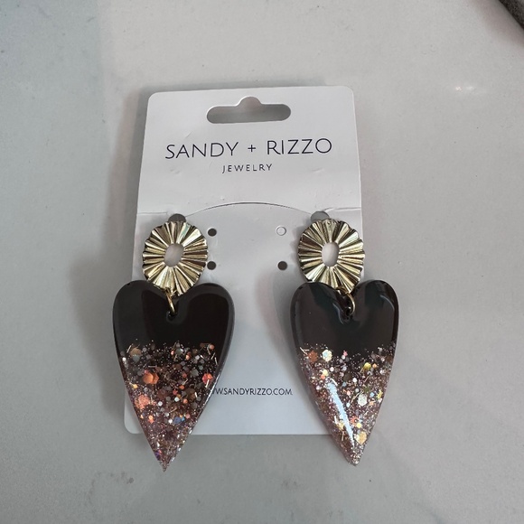 Sandy + Rizzo Dangle Sparkle Earrings - Picture 1 of 3
